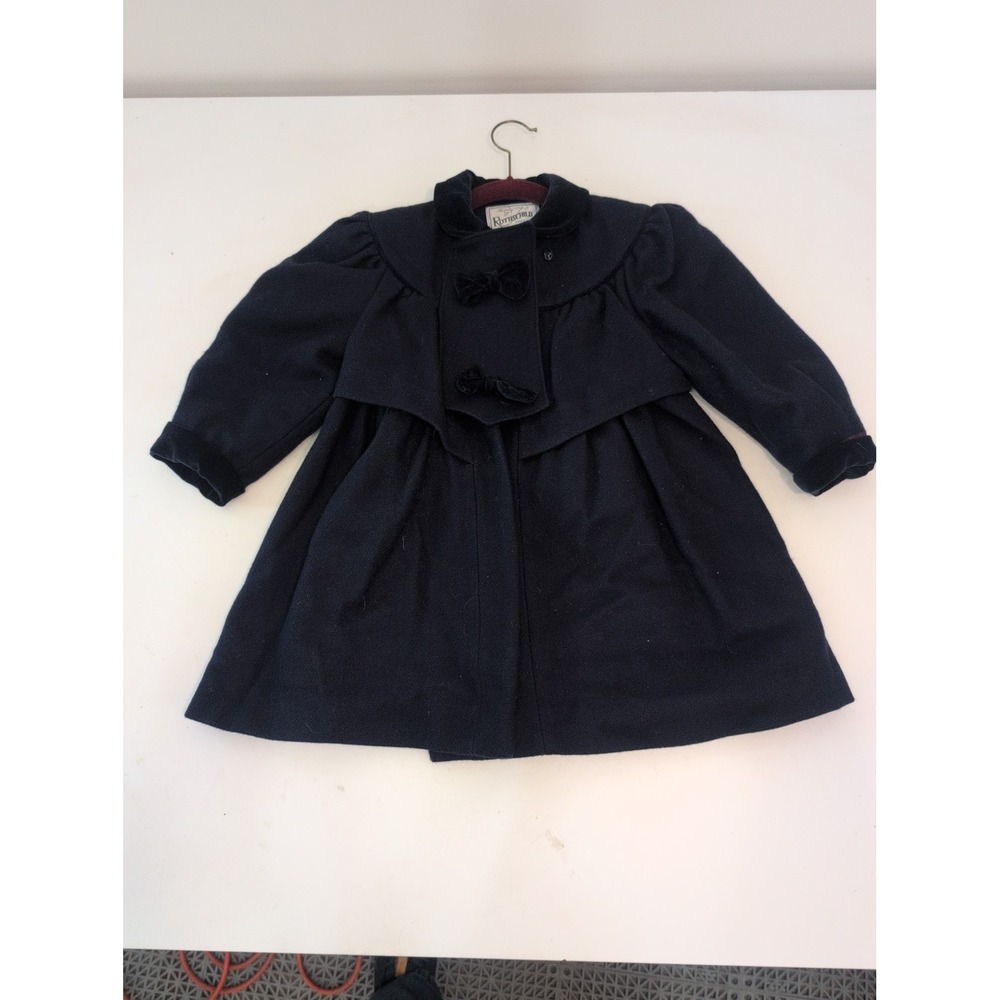 Rothschild Coat Girls Size 4T Navy Dressy Winter Coat